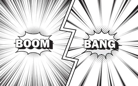 Comic cartoon versus with speech bubble background template Stock Illustration