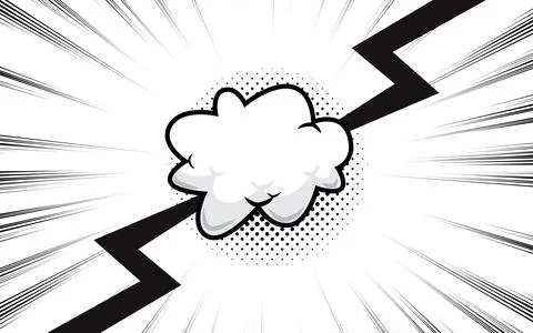 Comic cartoon versus with speech bubble background template Stock Illustration