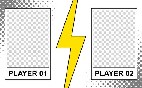 Comic cartoon versus with speech bubble background template 库存插图
