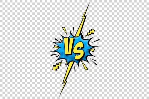 Comic challenge background. Cartoon battle, fight border. Versus or vs frame Stock Illustration
