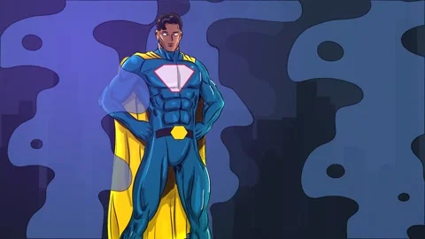 Comic City at Night Stock Footage 166129648