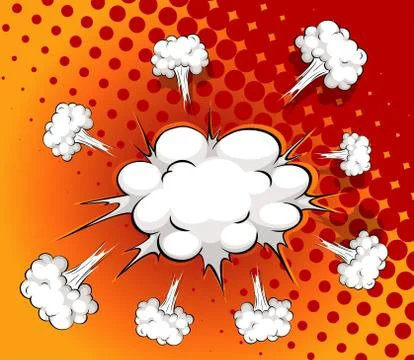 Comic cloud Stock Illustration