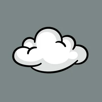 Comic cloud or smoke, cartoon vector motion effects, and explosions 스톡 일러스트
