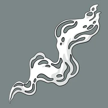 Comic cloud or smoke, cartoon vector motion effects, and explosions 스톡 일러스트