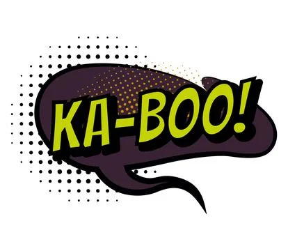 Comic colored hand drawn speech bubble. Retro cartoon sticker. Funny design Stock Illustration