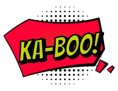 Comic colored hand drawn speech bubble. Retro cartoon sticker. Funny design Stock Illustration