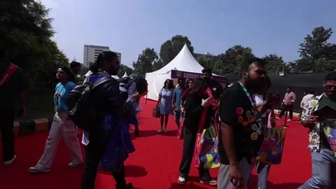 The Comic Con 2025 starts in Bangalore, BANGALORE, IN - 18 Jan 2025 Stock Footage 298655214