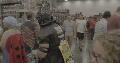 Comic Con Cosplay Stock Footage 168113379