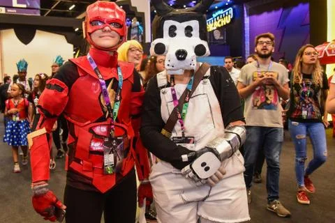 Comic Con Experience 2018 (CCXP 2018) Stock Photos