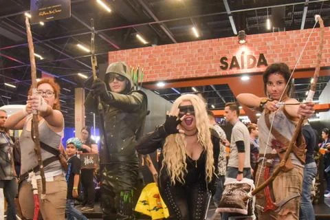 Comic Con Experience 2018 (CCXP 2018) Stock Photos