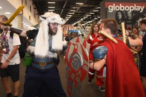 Comic Con Experience 2018 (CCXP 2018) Stock Photos