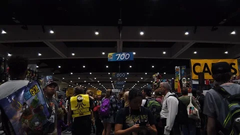 Comic Con SDCC 2019, Jib Up Floor Numbers Stockbeeldmateriaal 112942133
