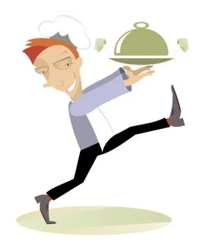 Comic cook Stock Illustration