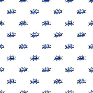 Comic crack sound effect seamless pattern background 스톡 일러스트