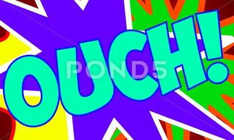 Comic Design OUCH 1 Stock Illustration