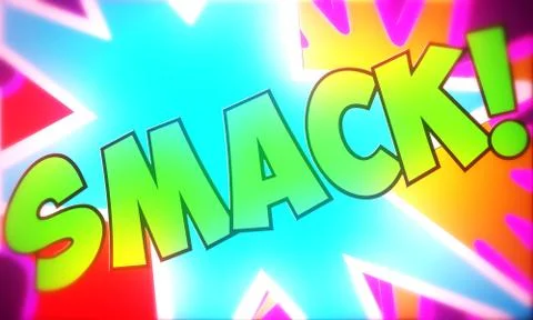 Comic Design SMACK 3 Stock Illustration