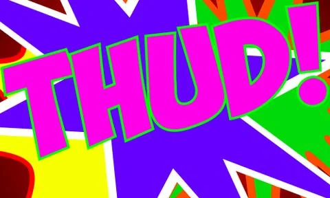 Comic Design THUD 1 Stock Illustration