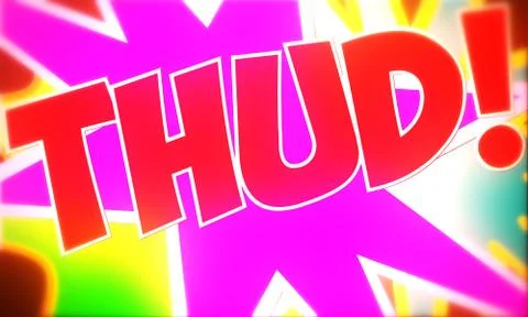 Comic Design THUD 3 Stock Illustration