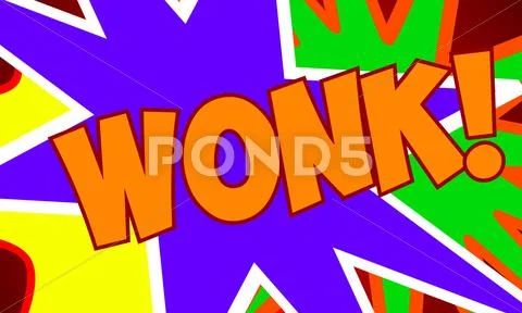 Comic Design WONK 1 Stock Illustration