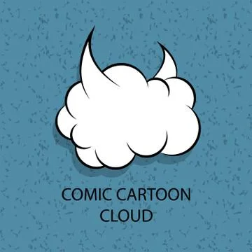 Comic devil cartoon empty bubble 스톡 일러스트