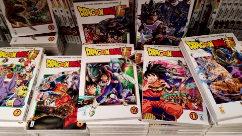 The comic Dragon Ball Z Stock Footage 281438666