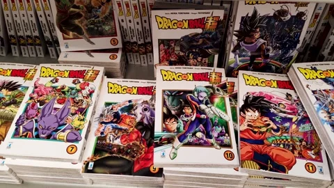 The comic Dragon Ball Z Stock Footage 281438680
