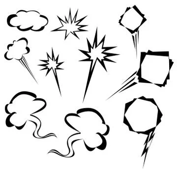 Comic elements Stock Illustration