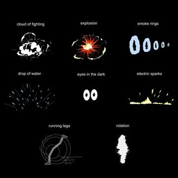 Comic elements イラスト素材