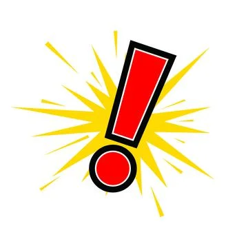 Comic Exclamation Mark Pop Art Burst Vector Stock Illustration