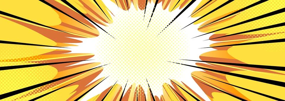 Comic explosion and boom effect Stock Illustration