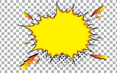 Comic explosion background concept with space for your text. Stock Illustration