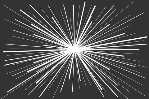 Comic explosion on a black background Illustrazione stock