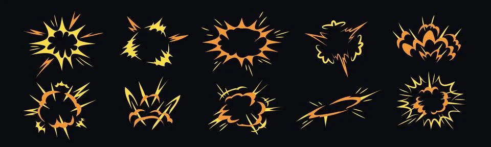 Comic explosion boom effect. Slap burst boom bang Stock Illustration
