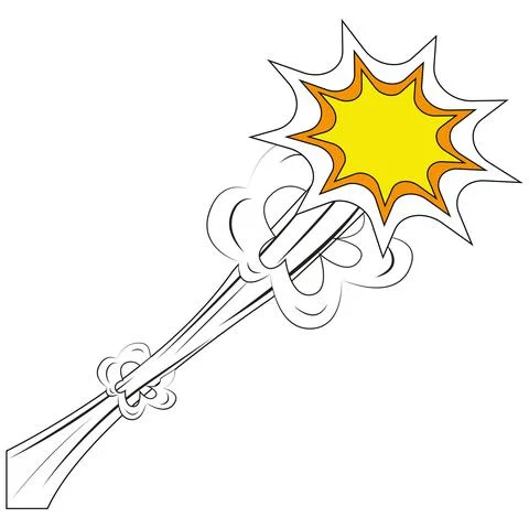 Comic explosion effect Stock Illustration