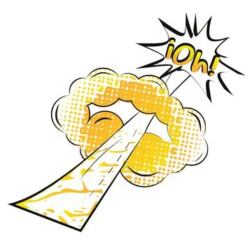 Comic explosion effect Stock Illustration