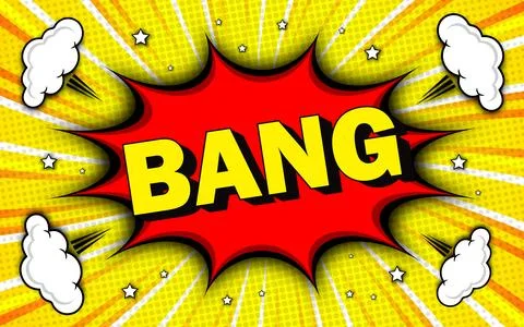 Comic explosion speech bubble with text boom in retro pop art style in fron.. イラスト素材