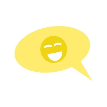 Comic face emoticon icon isolated on white background for your web Stock Illustration
