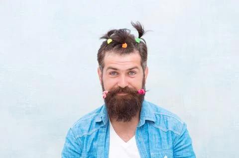 Comic faces and emotions. Positive amazed man. Funny portrait of man with funny Stock Photos