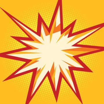 Comic flash in the form of multipath stars Stock-Illustration