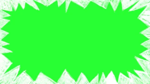 Comic Frame Green Screen Sketch Motion Видео 344764197