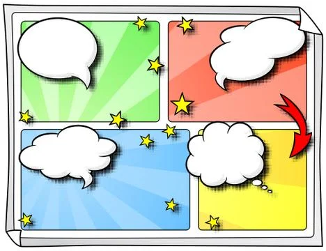 Comic frames as background イラスト素材