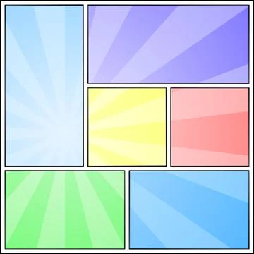 Comic frames as background Illustrazione stock
