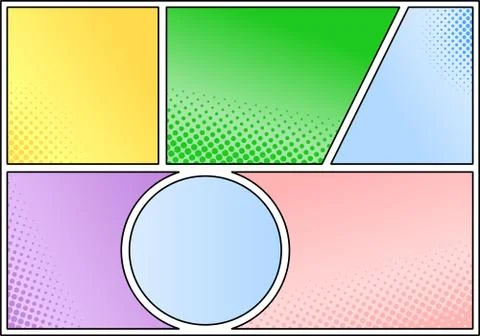 Comic frames as background Stock Illustration