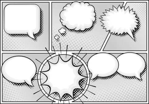 Comic frames as background イラスト素材