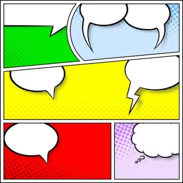 Comic frames as background イラスト素材
