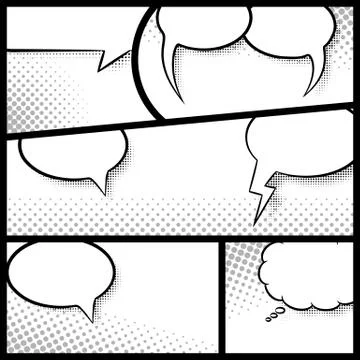 Comic frames as background Stock Illustration