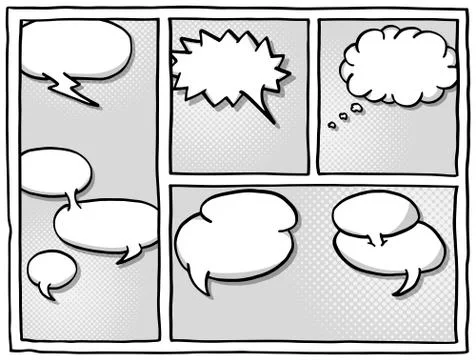 Comic frames as background Stock Illustration