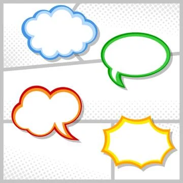 Comic frames as background Stock Illustration