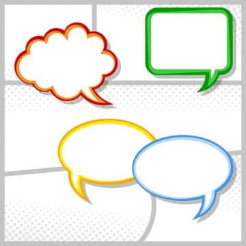 Comic frames as background Illustrazione stock