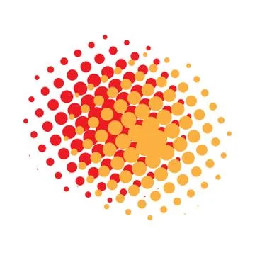 Comic halftone pattern Stock Illustration